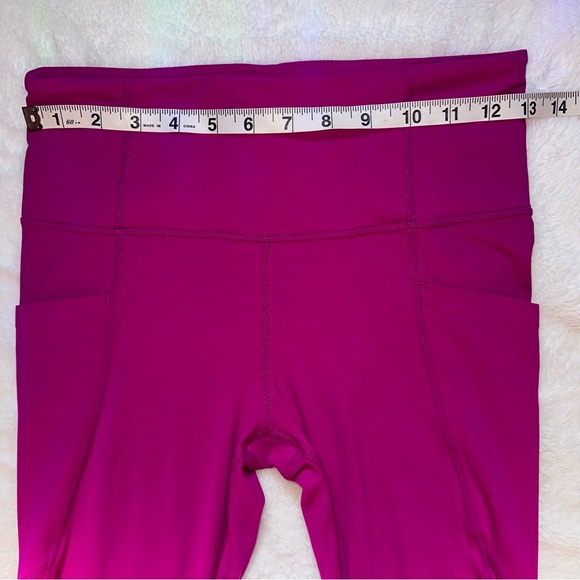 ATHLETA Salutation Stash Pocket II Tight Small Tall Exotic Fuchsia Pink Leggings - Picture 5 of 10